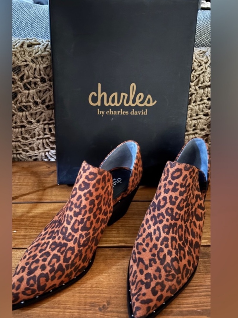 Charles by Charles David Country Leopard Print Ankle boots Sz.7.5